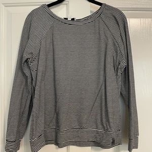 Black and white striped tee